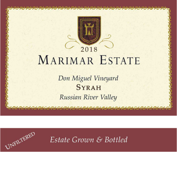 2018 Marimar Estate Winery Syrah 