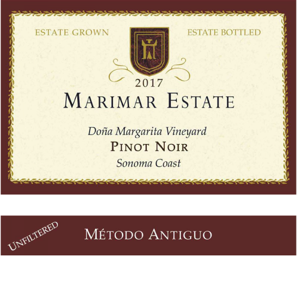 2017 Marimar Estate Winery Metodo Antiquo Pinot Noir