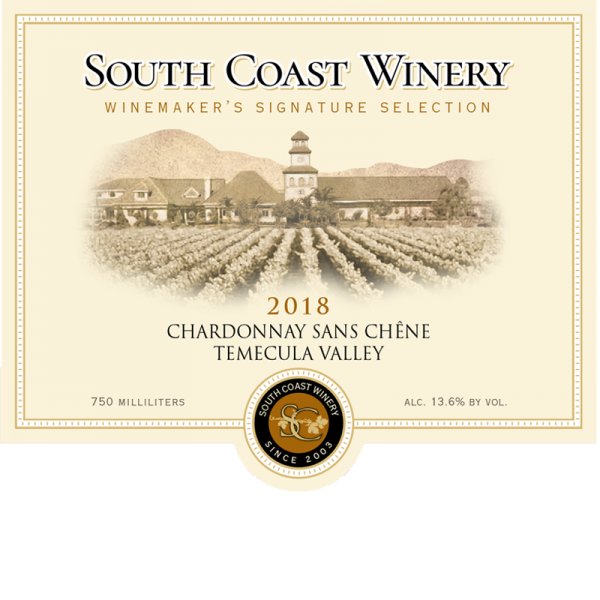 South Coast Chardonnay Sans Chene 2018