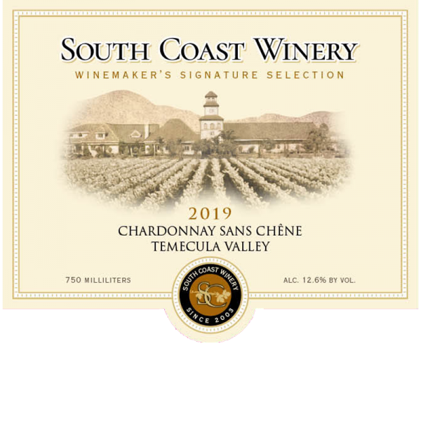South Coast Winery Chardonnay Sans Chene 2019