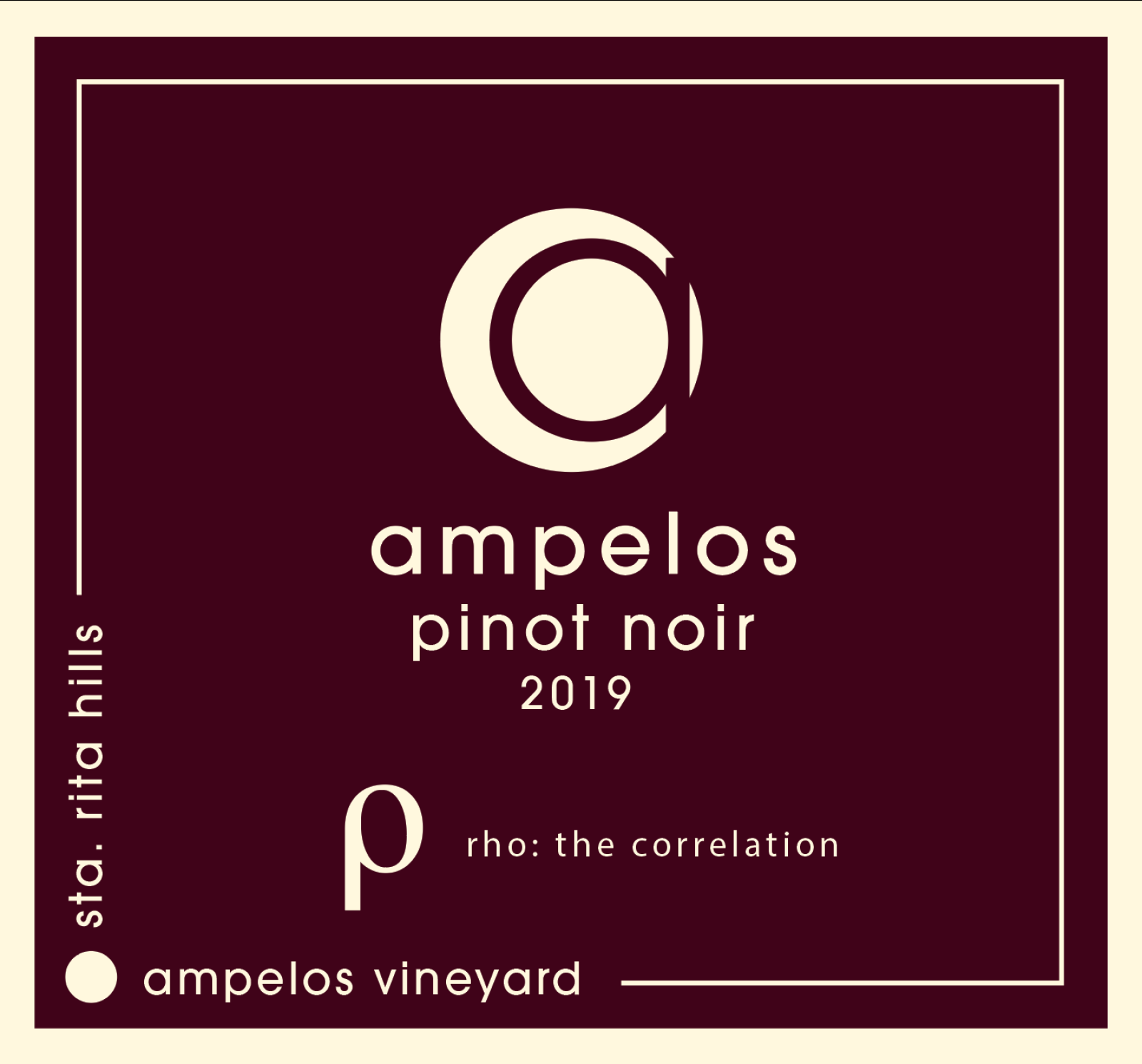 Ampelos Cellars Pinot Noir Rho 2019