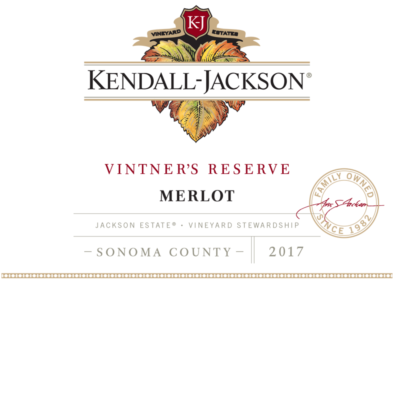 Kendall-Jackson Vintner's Reserve Merlot 2017