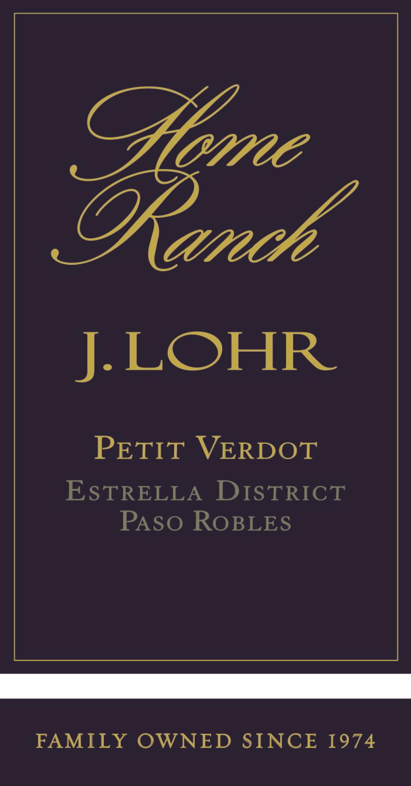 J Lohr Home Ranch Petit Verdot 2019