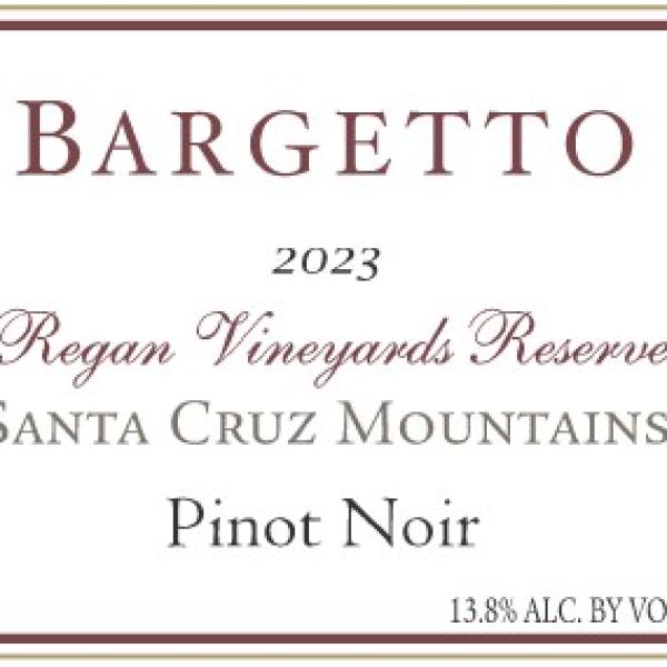 Reserve Pinot Noir Santa Cruz Mountain AVA