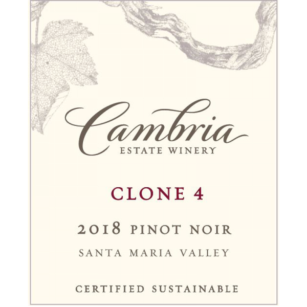 2018 Cambria Estate Winery Clone 4 Pommard Pinot Noir 
