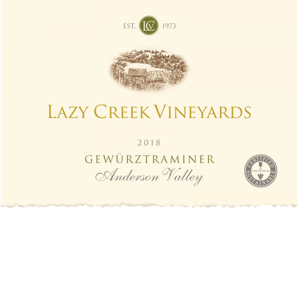 2018 Lazy Creek Vineyards Gewürztraminer 