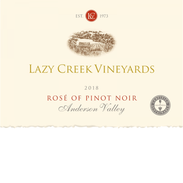2018 Lazy Creek Vineyards Rosé of Pinot Noir