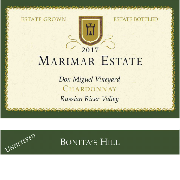 2017 Marimar Estate Winery Bonita's Hill Chardonnay