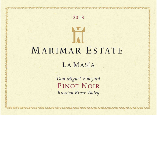 2018 Marimar Estate Winery La Masia Pinot Noir 