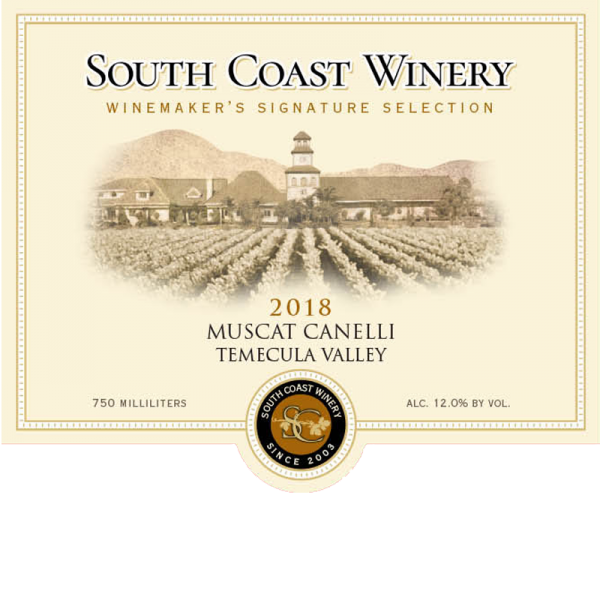 South Coast Winery Muscat Canelli 2018
