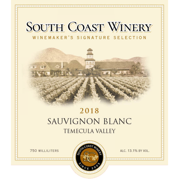 South Coast Winery Sauvignon Blanc 2018