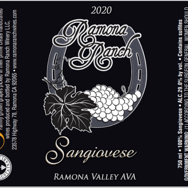2020 Ramona Ranch Sangiovese