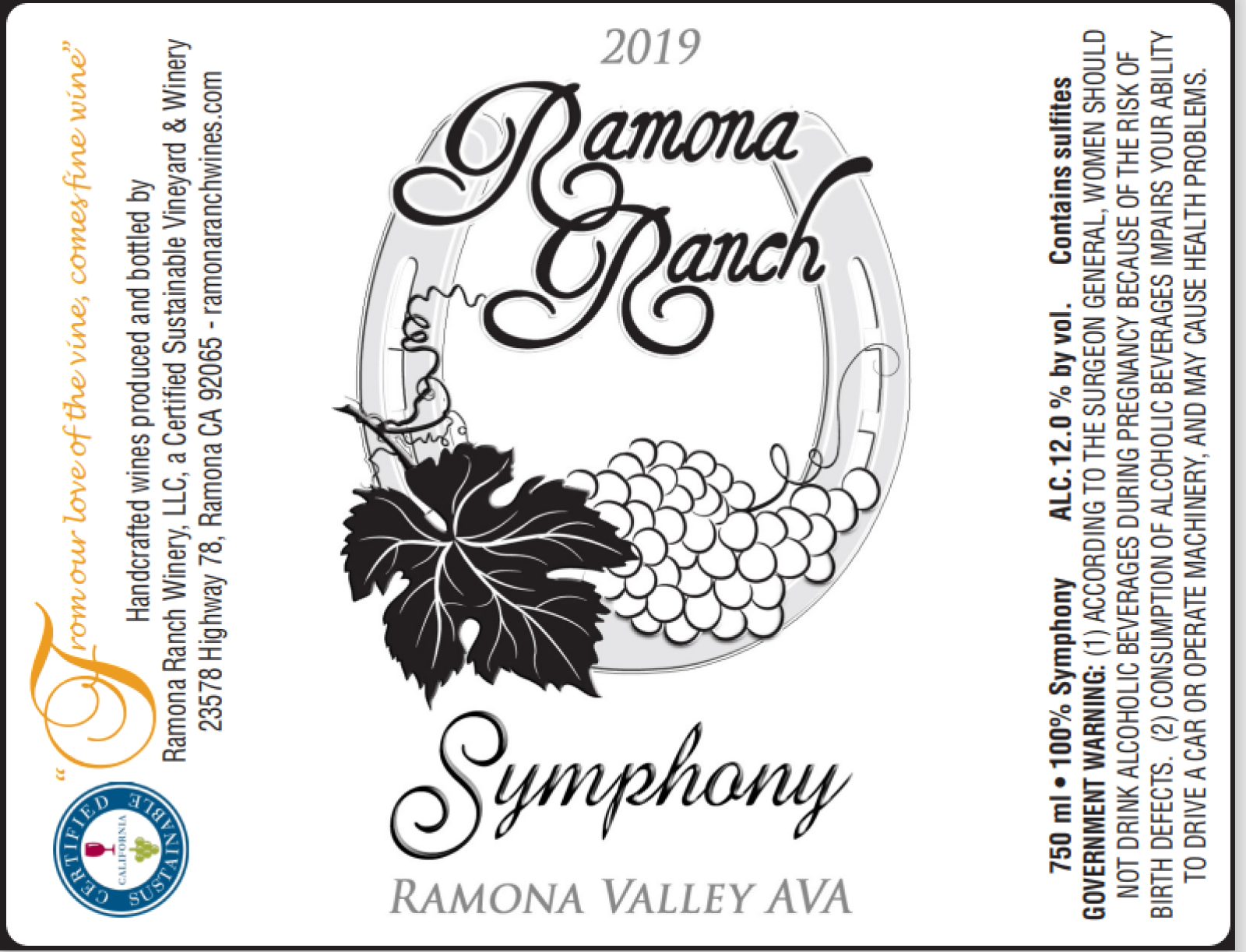 Ramona Ranch 2019 Symphony