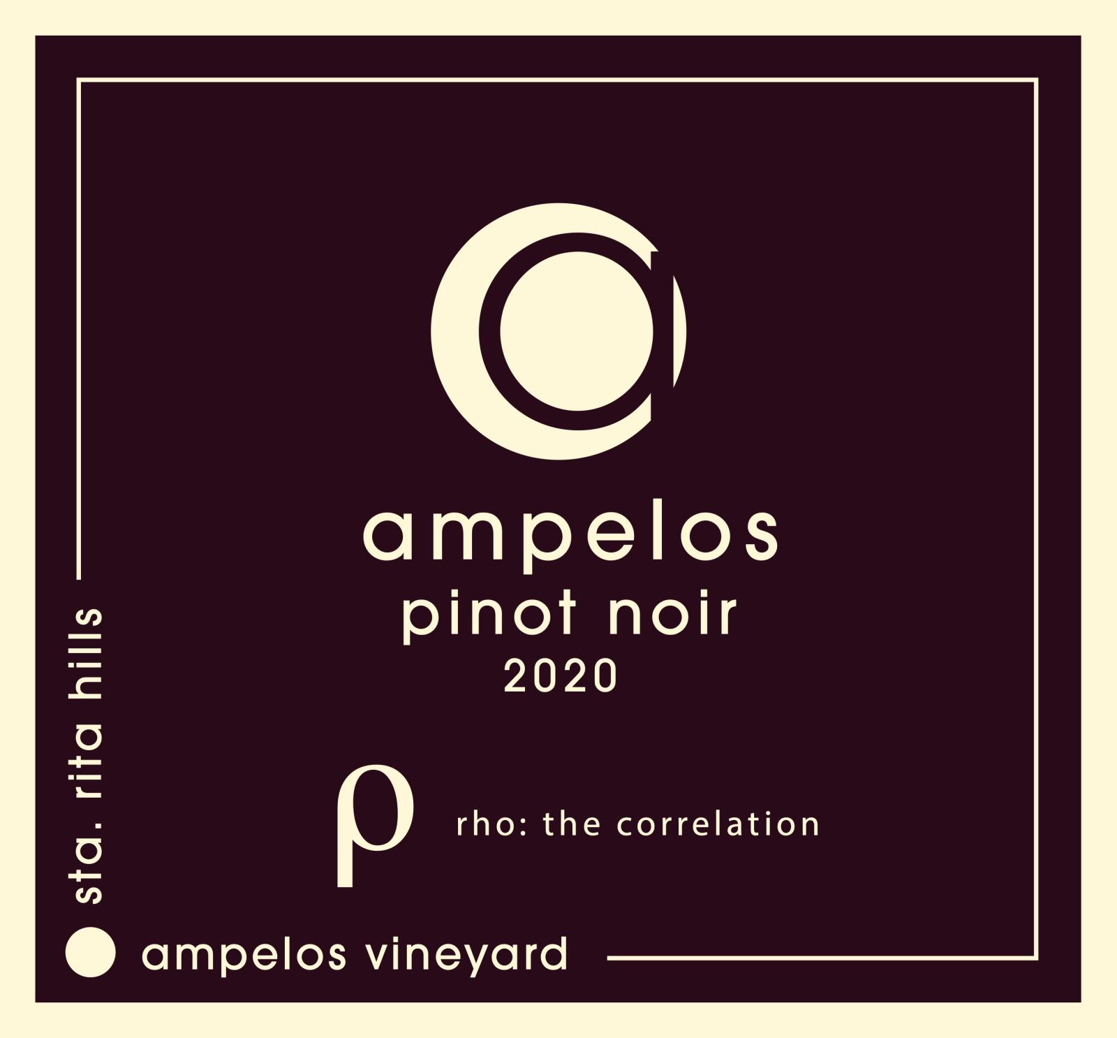 Ampelos Cellars Pinot Noir rho 2020