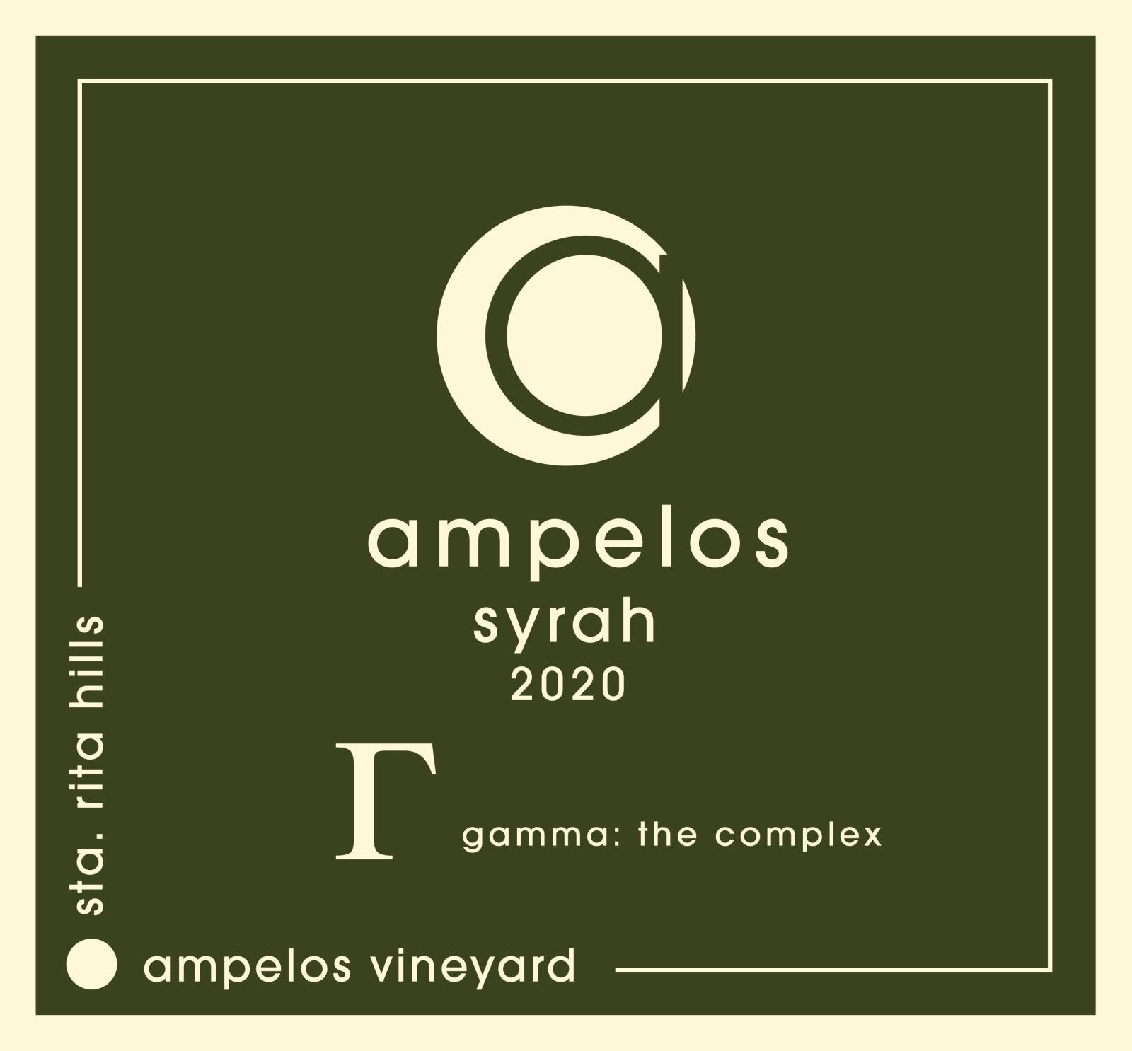 Ampelos Cellars Syrah Gamma 2020
