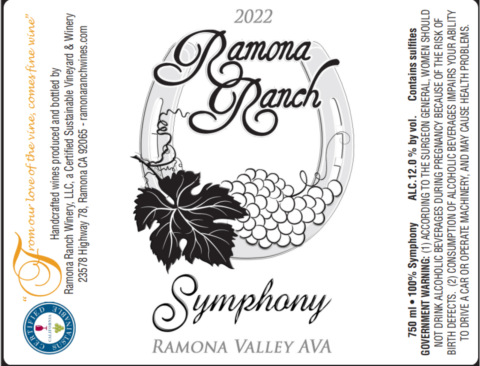 Ramona Ranch 2022 Symphony