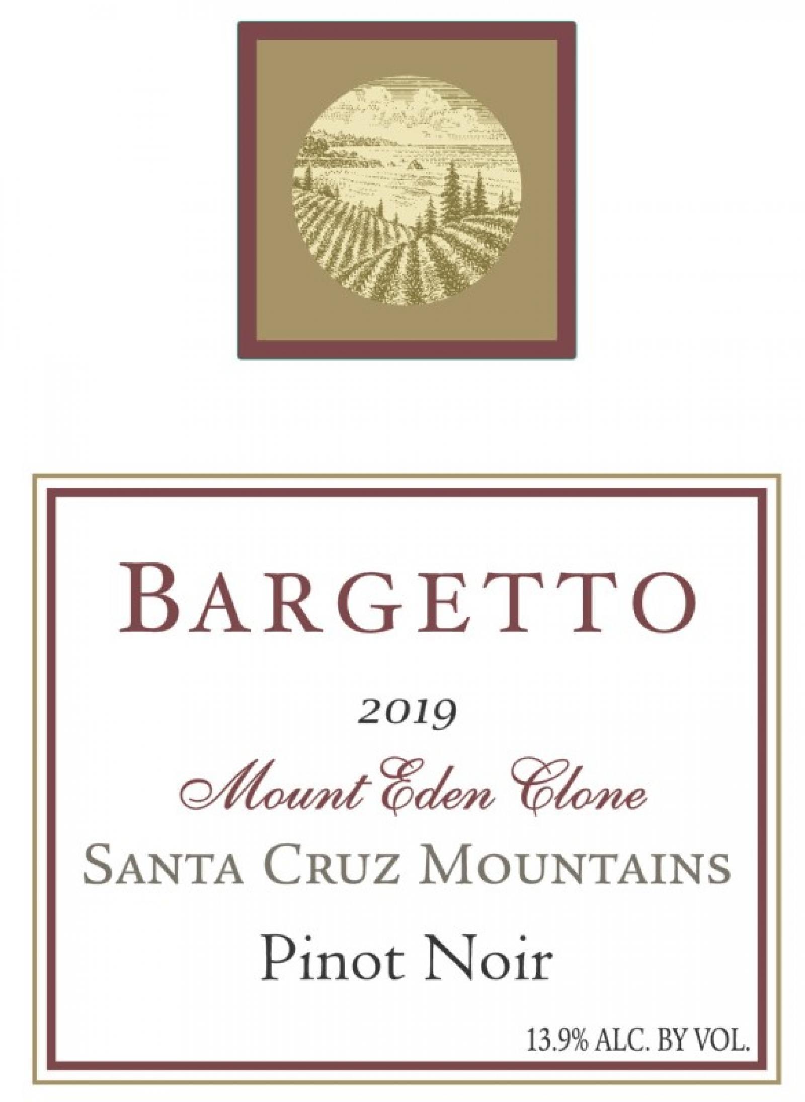 Bargetto Pinot Noir Mt. Eden Clone 2019