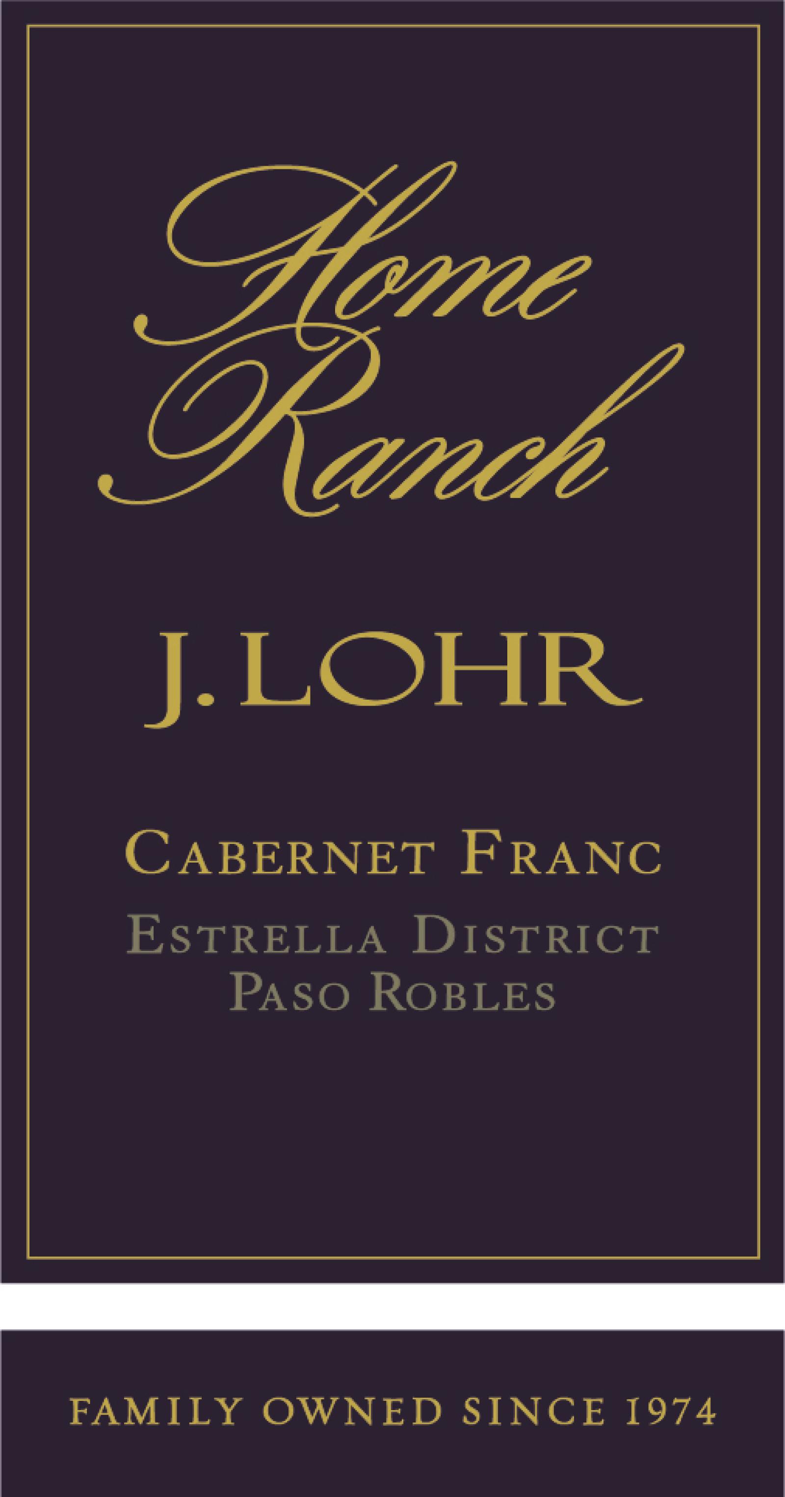 J Lohr Home Ranch Cabernet Franc 2019