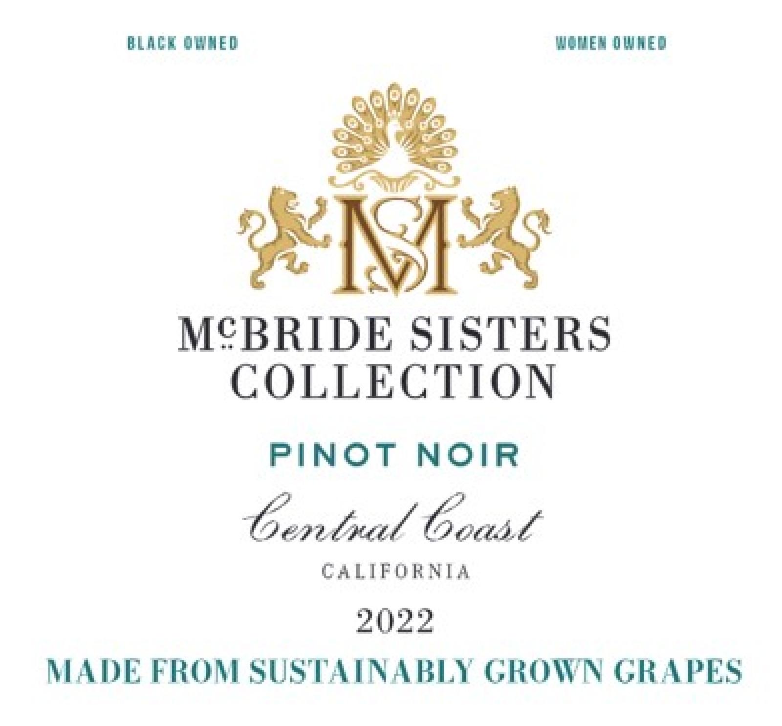 McBride Sisters Central Coast Pinot Noir 2022