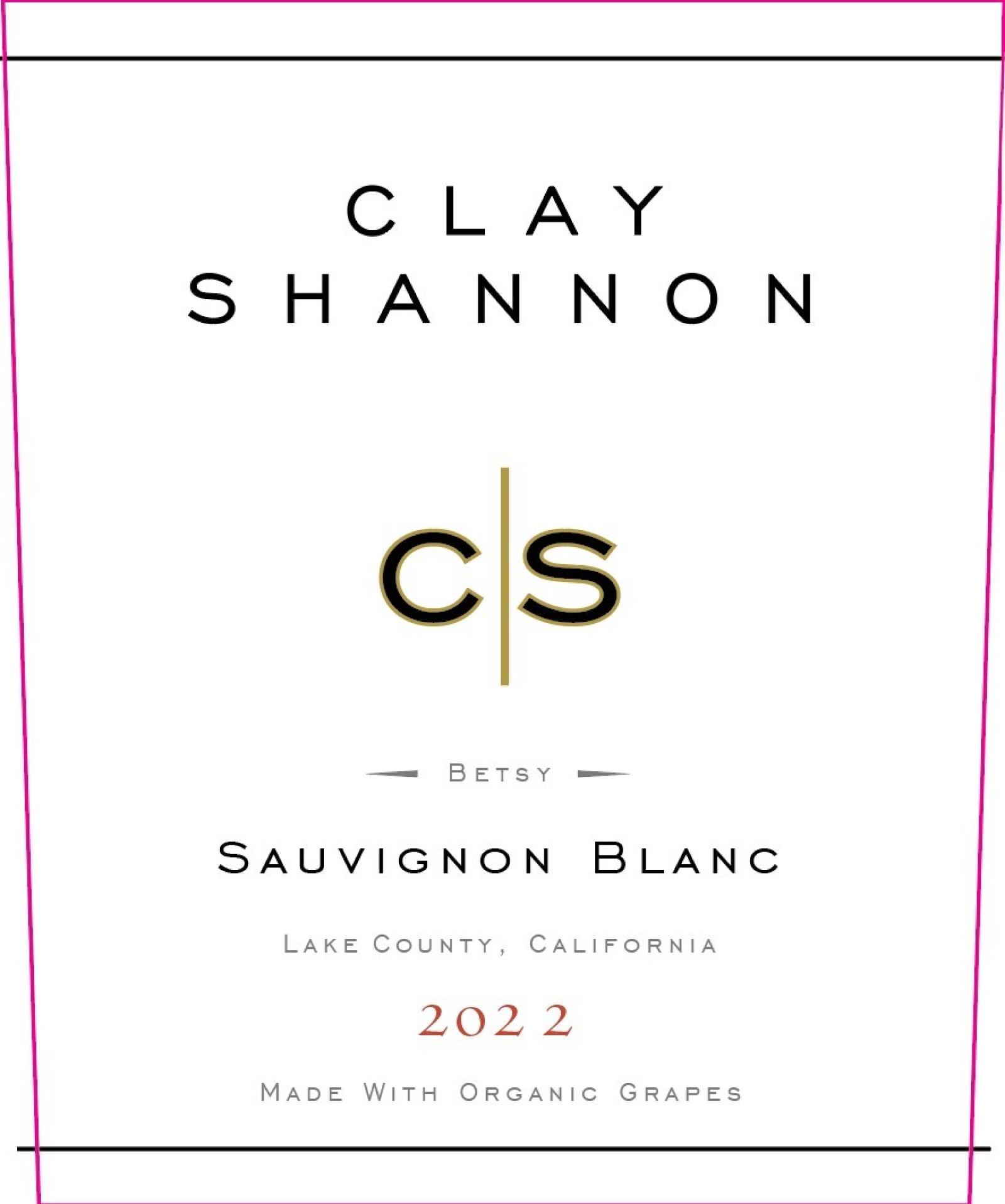 Clay Shannon Sauvignon Blanc 2022