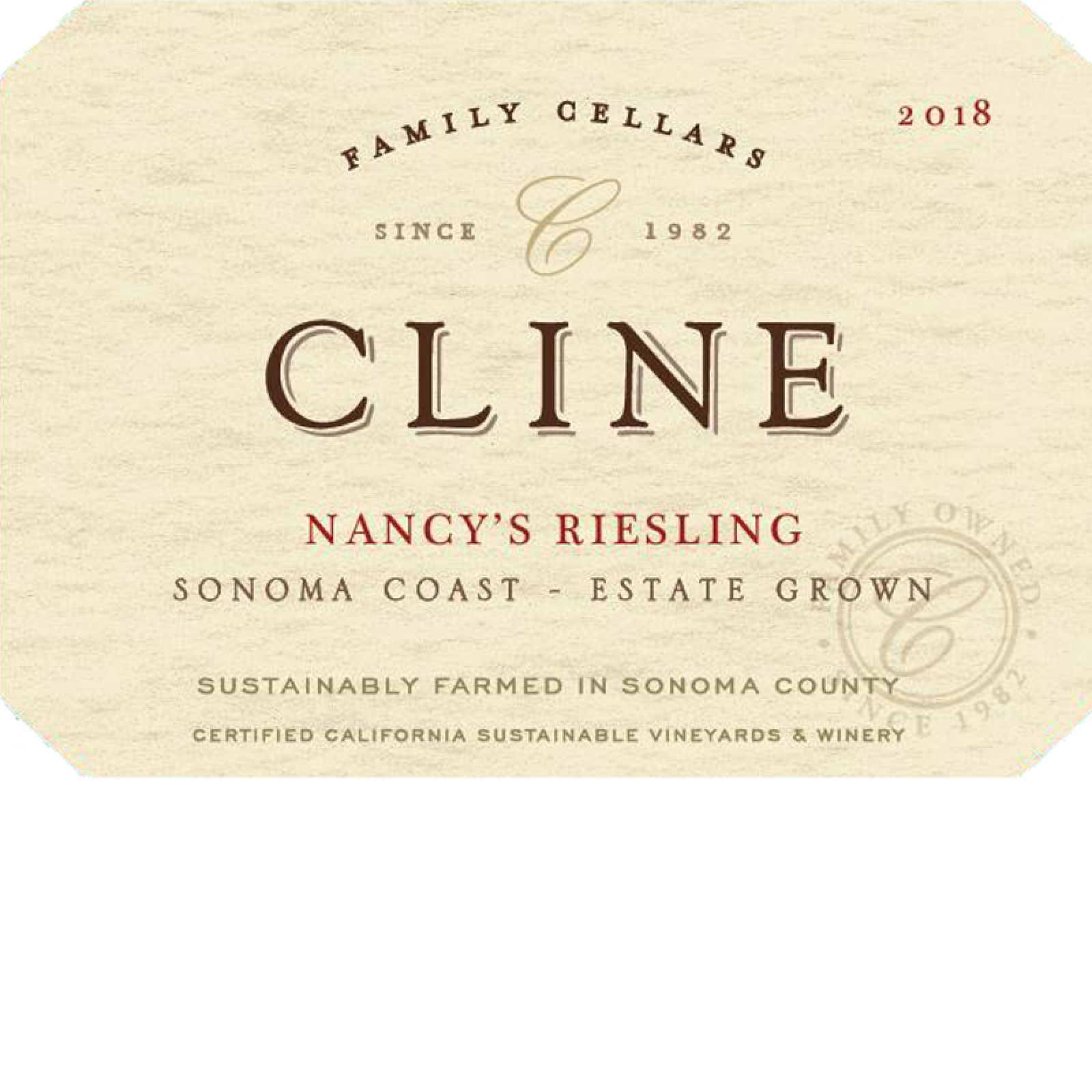 2018 Cline Family Cellars Nancy's Riesling 