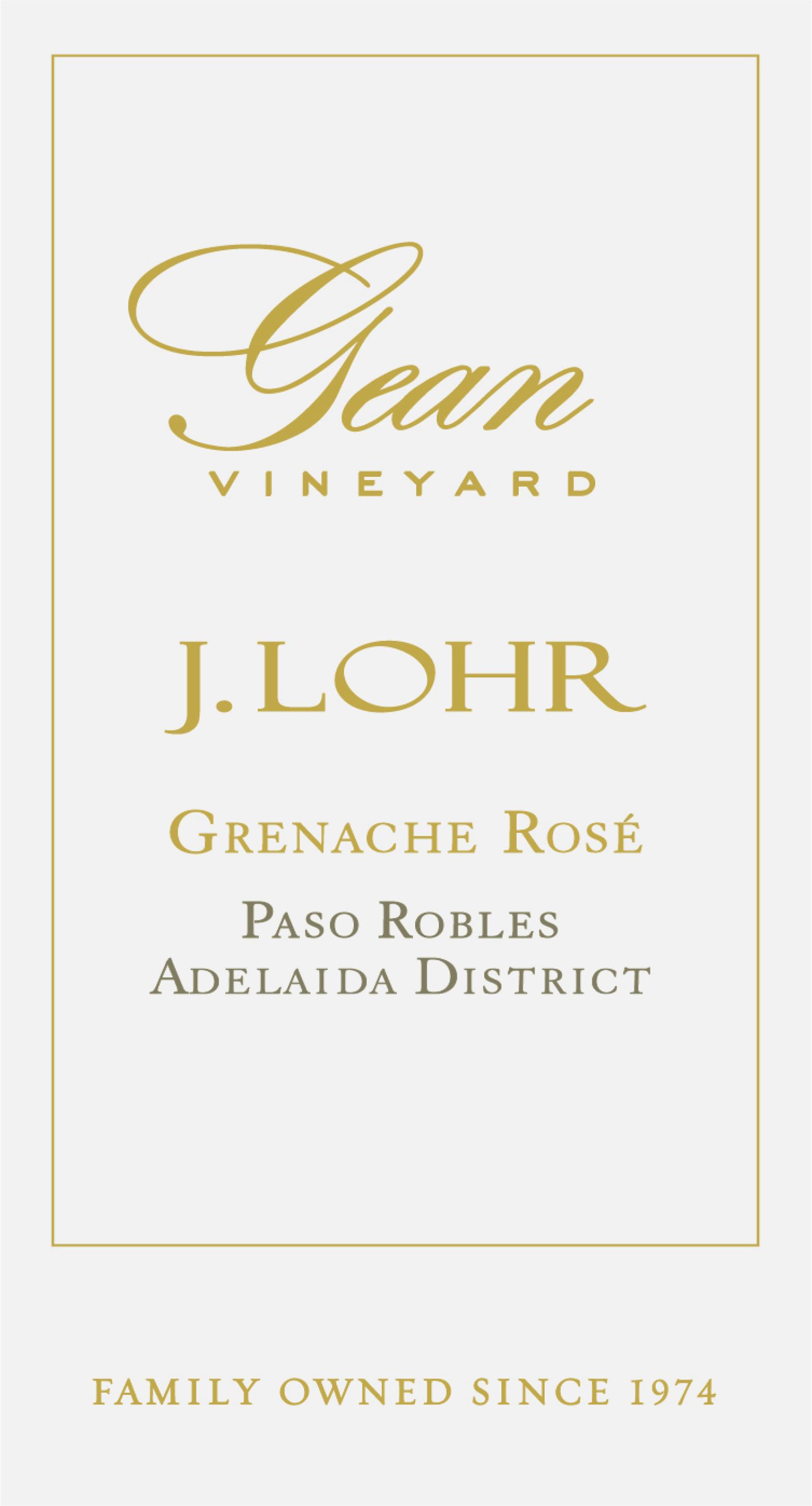 J Lohr Gean Vineyard Grenache Rose 2020