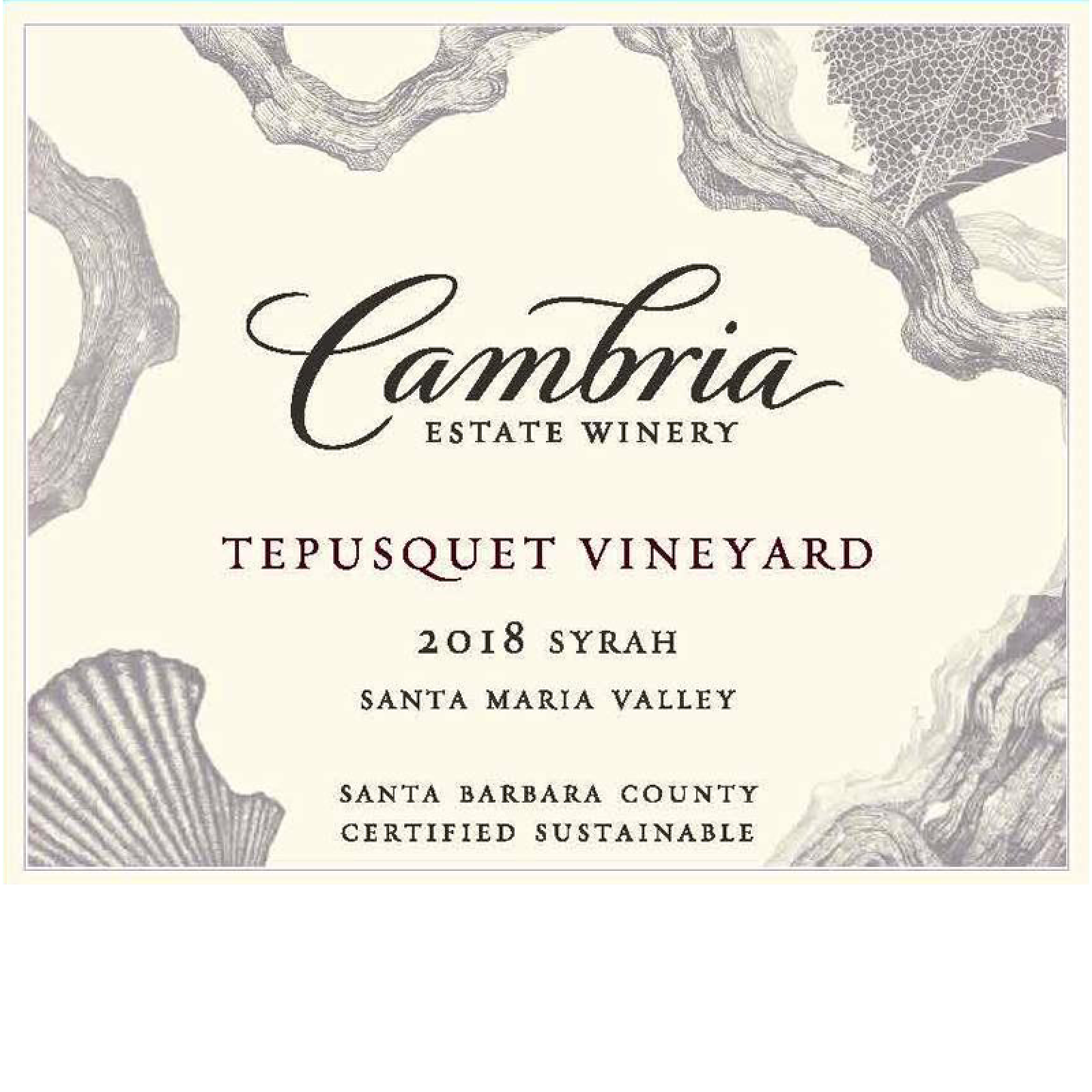2018 Cambria Estate Winery Tepusquet Syrah 