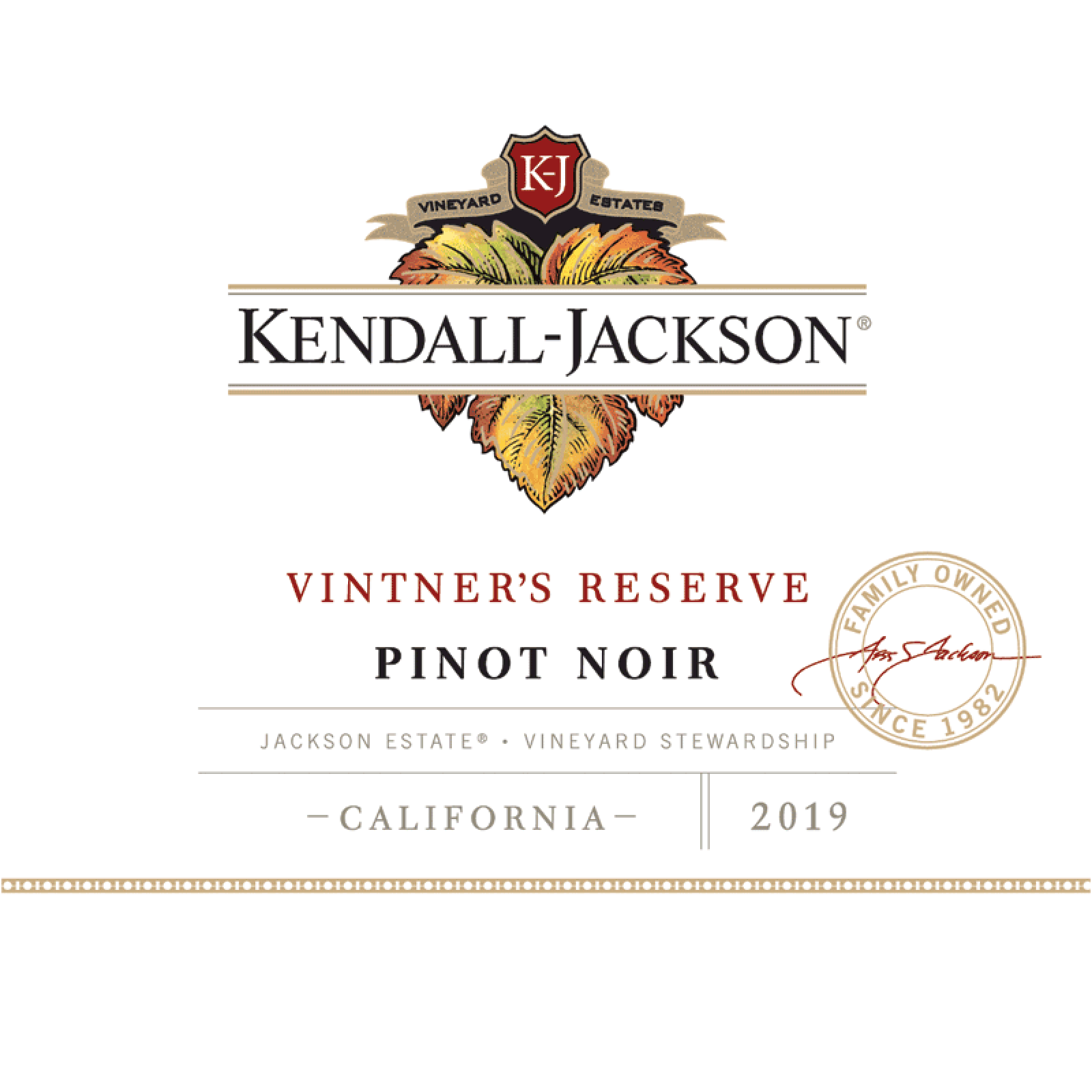 Kendall-Jackson Vintner's Reserve Pinot Noir 2019