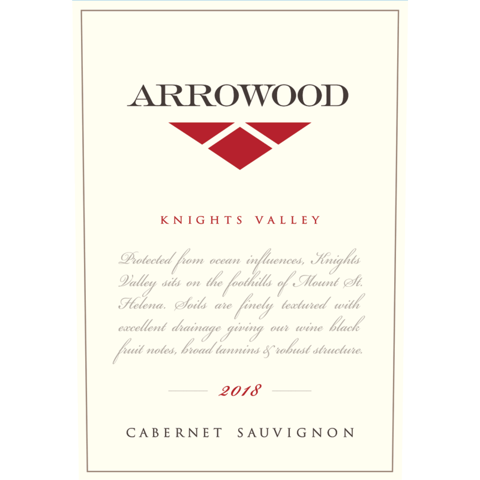 Arrowood Knights Valley Cab 2018