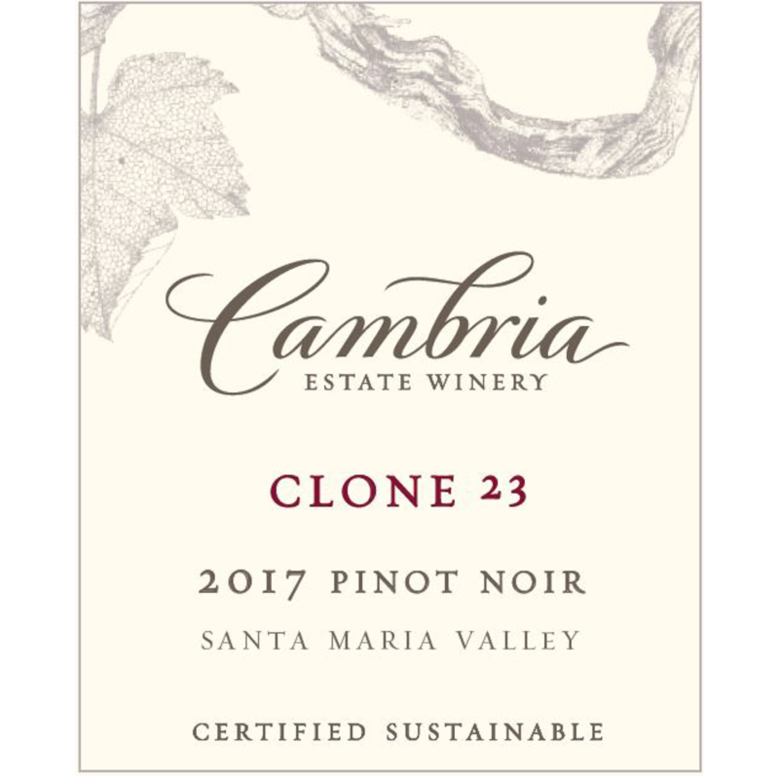 2018 Cambria Winery Clone 23 Pinot Noir 