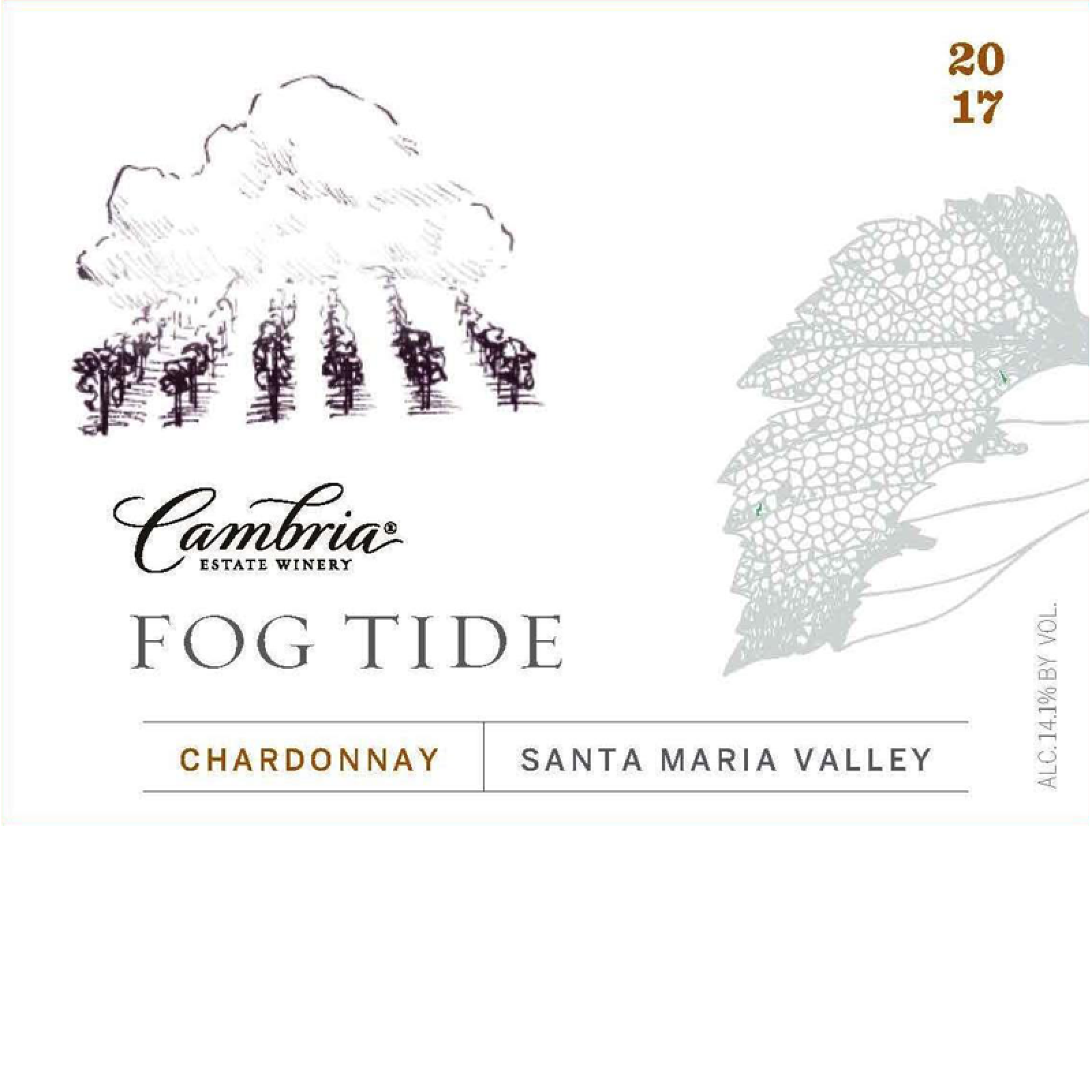2017 Cambria Estate Winery Fog Tide Chardonnay