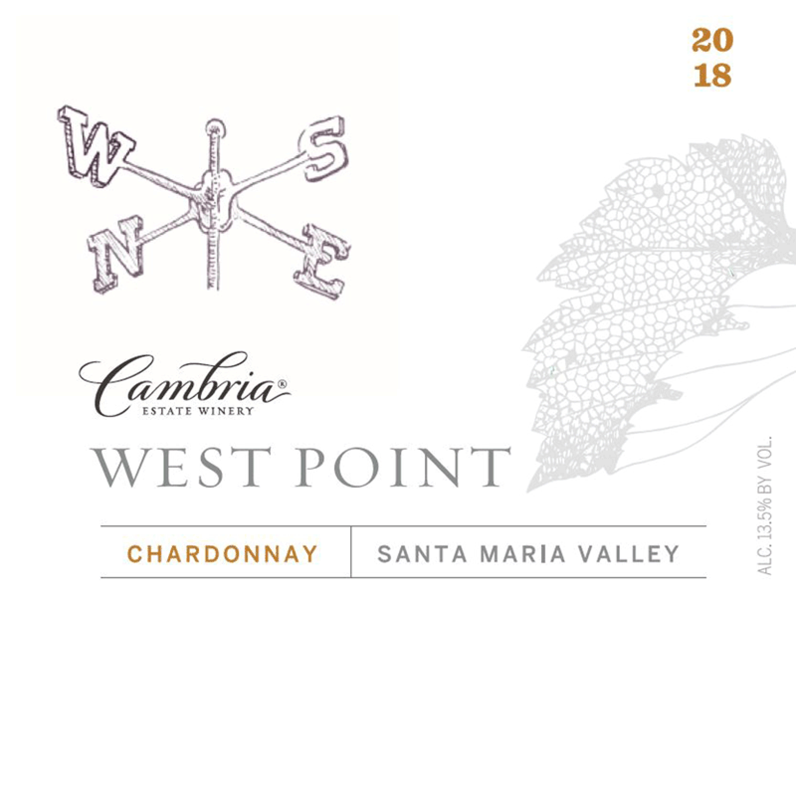 2018 Cambria Estate Winery West Point Chardonnay