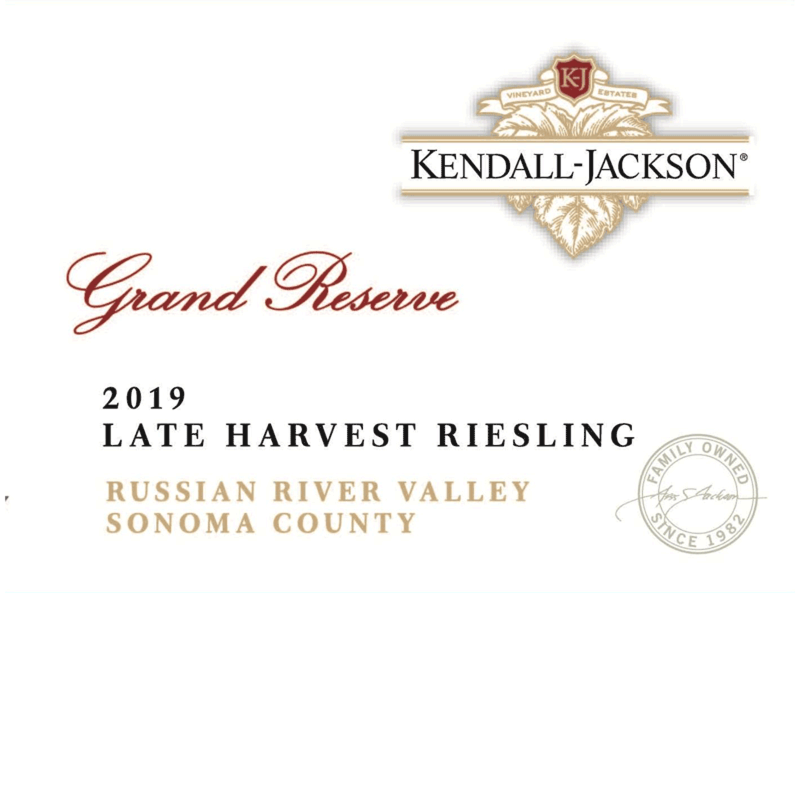 2019 Kendall Jackson Grand Reserve Late Harvest Riesling 