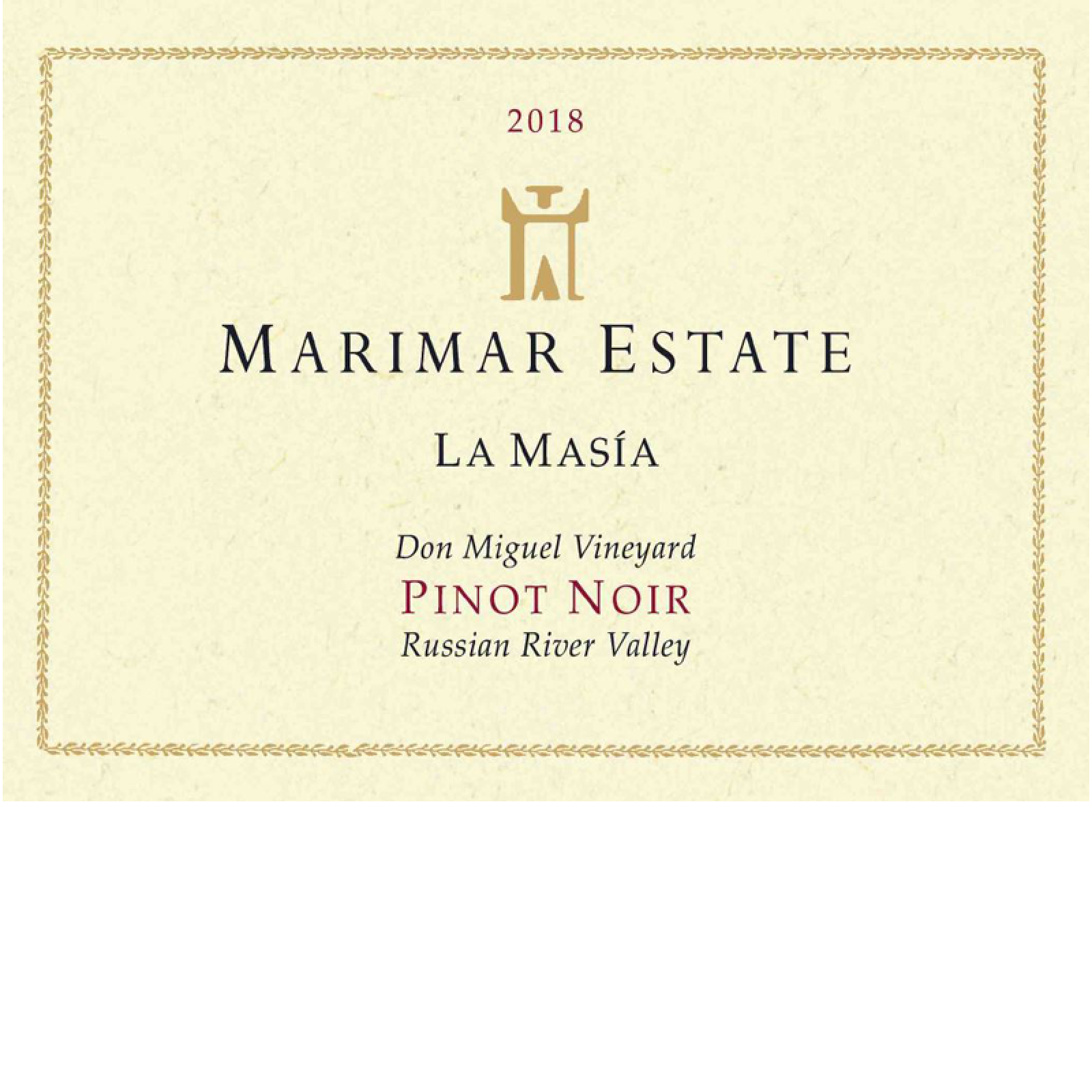 2018 Marimar Estate Winery La Masia Pinot Noir 