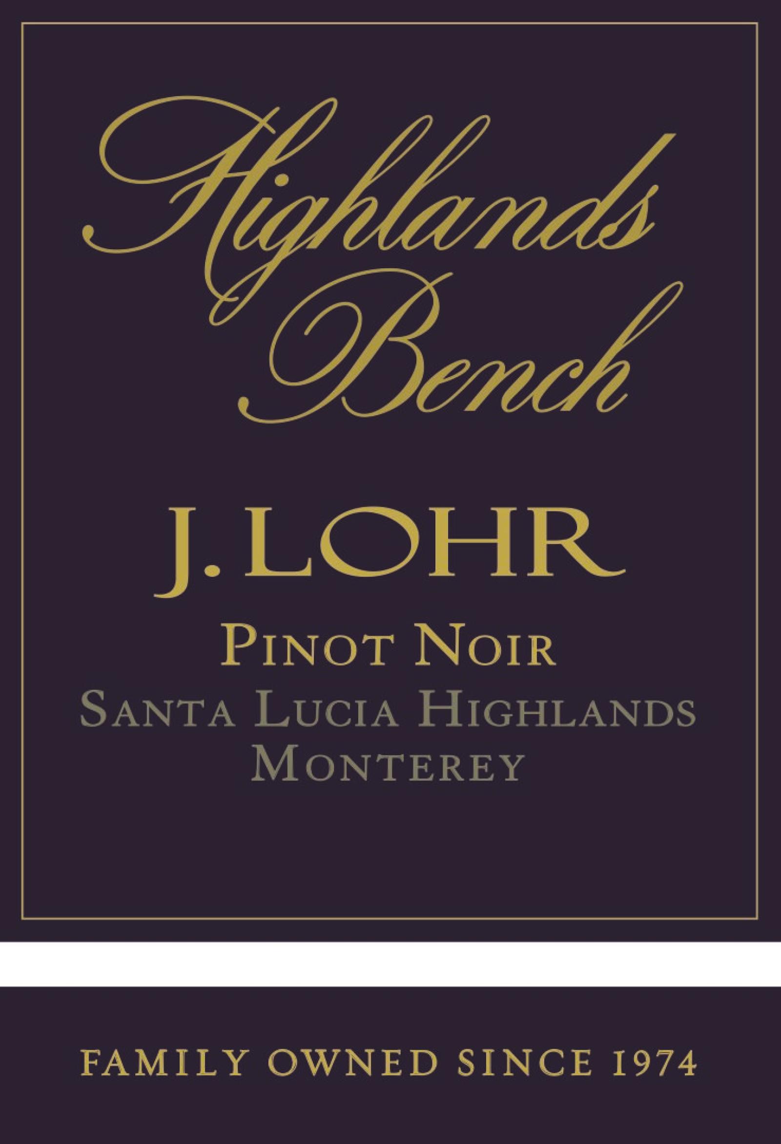 J Lohr Highlands Bench Pinot Noir 2020