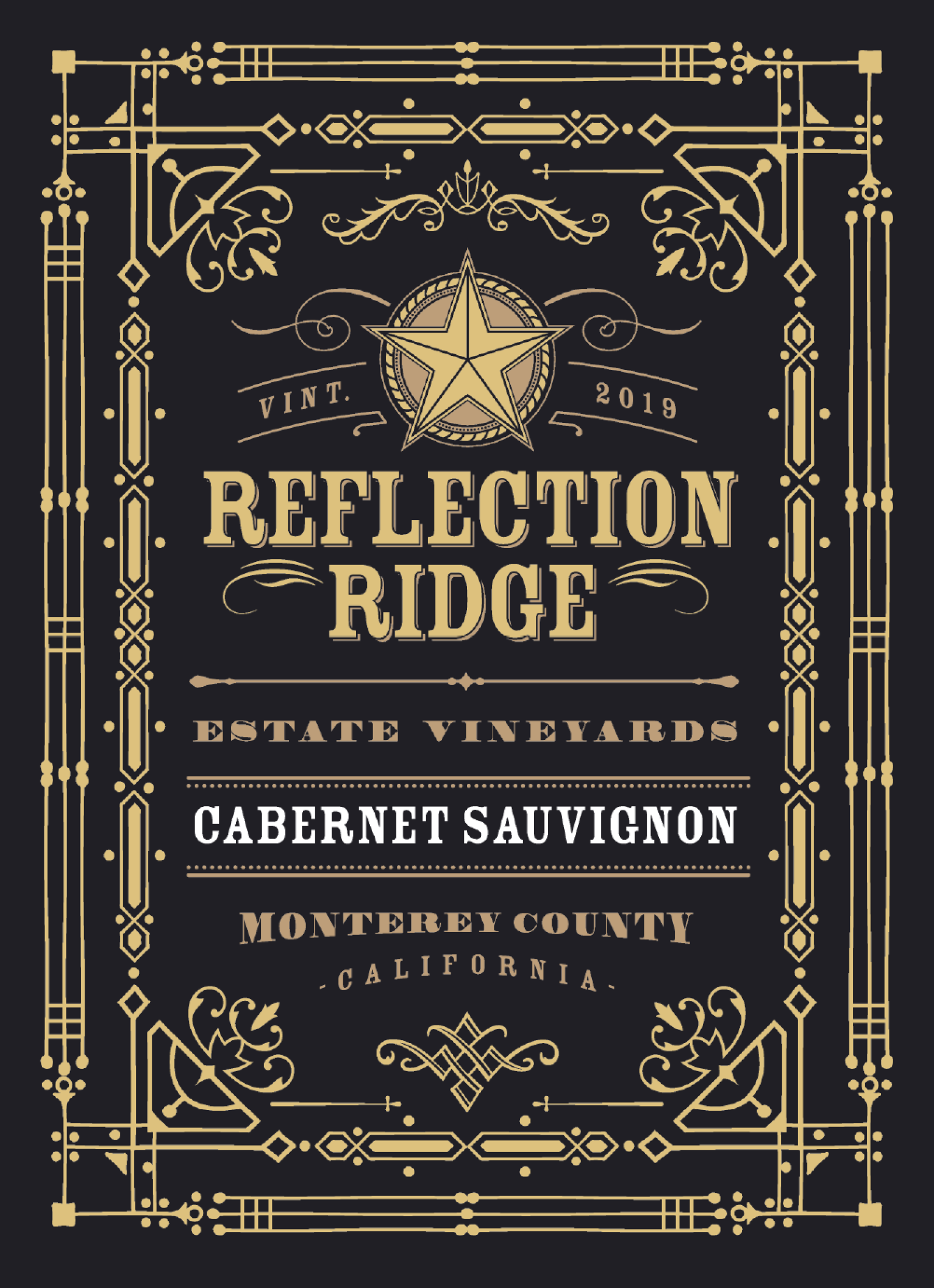 Reflection Ridge Cabernet Sauvignon 2019 Export Label