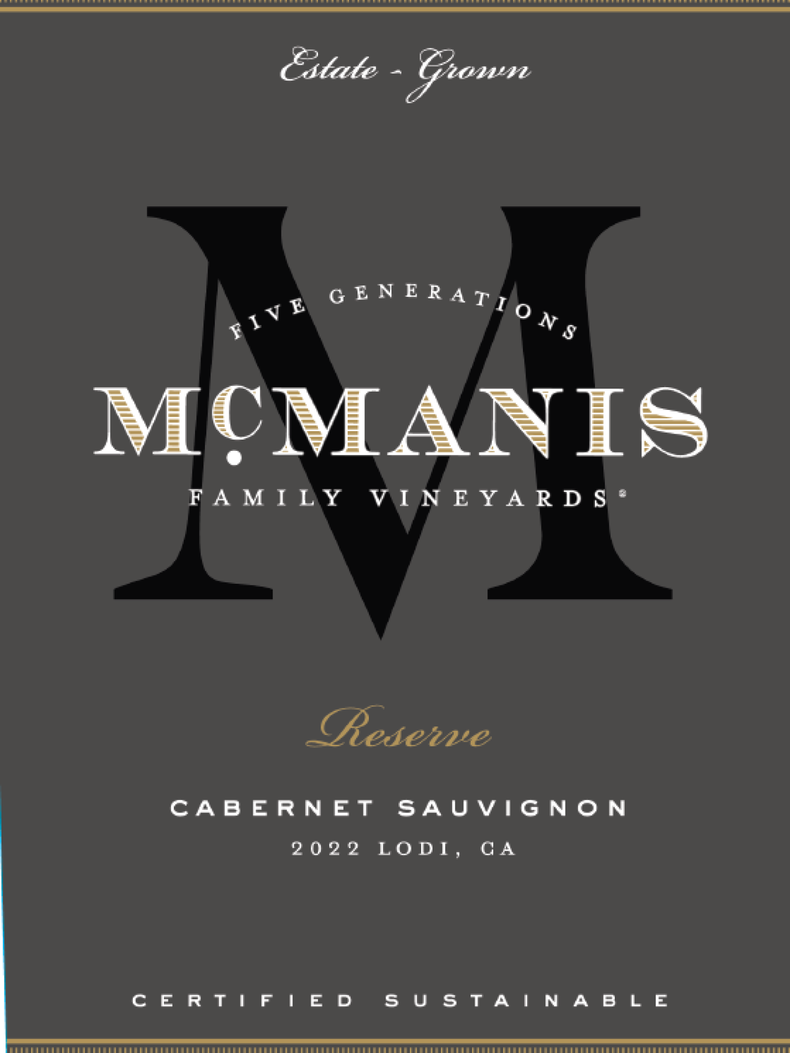 McManis 2023 Reserve Cab