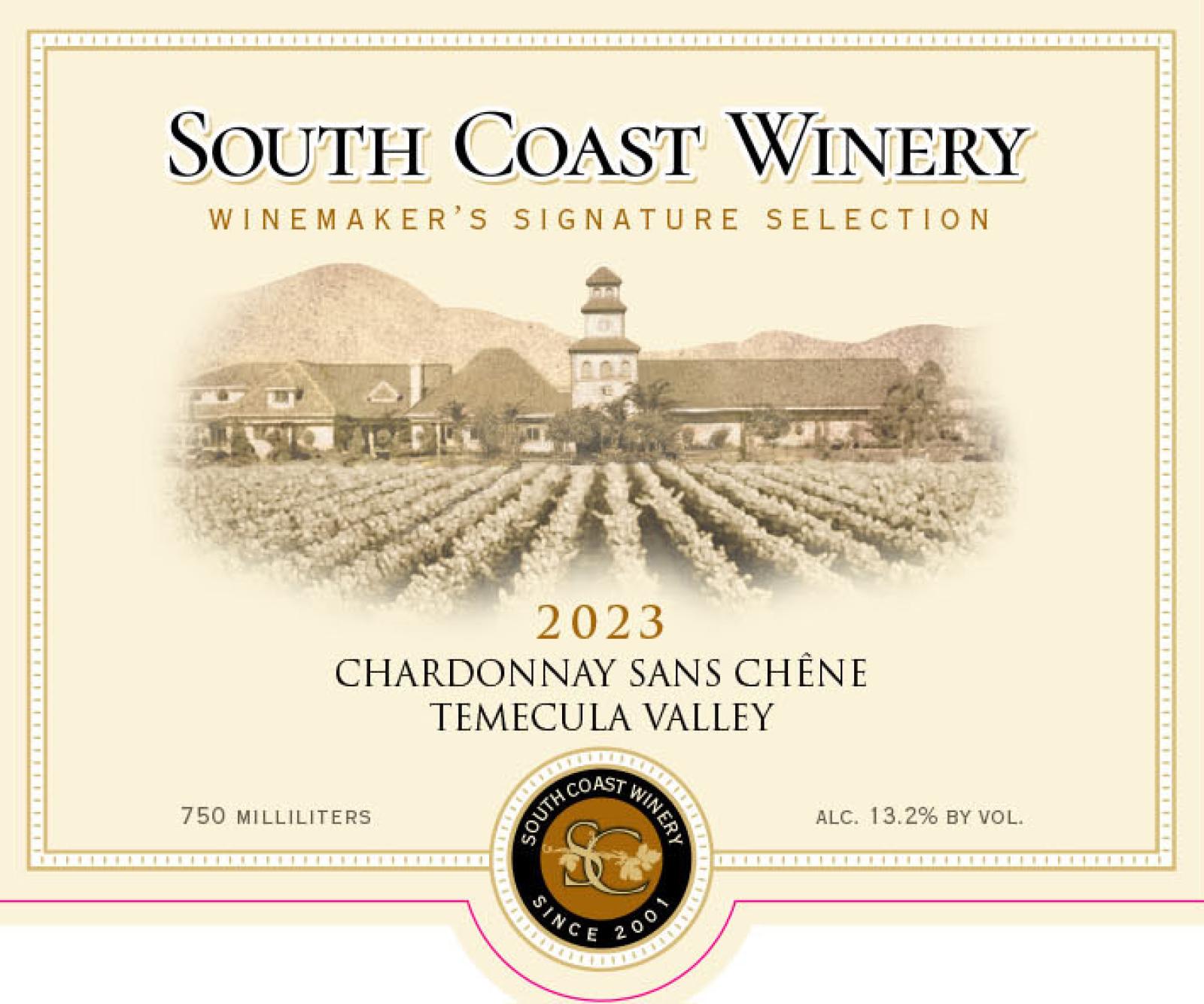 South Coast Chardonnay Sans Chene