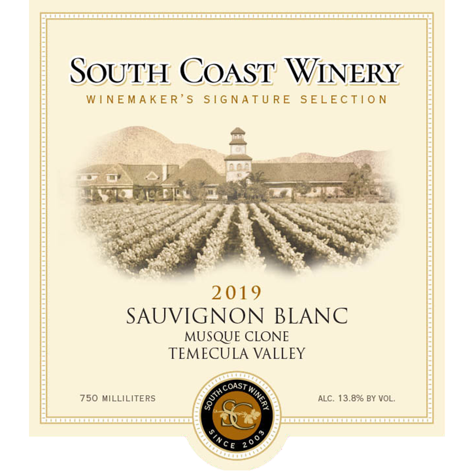 South Coast Winery Sauvignon Blanc 2019