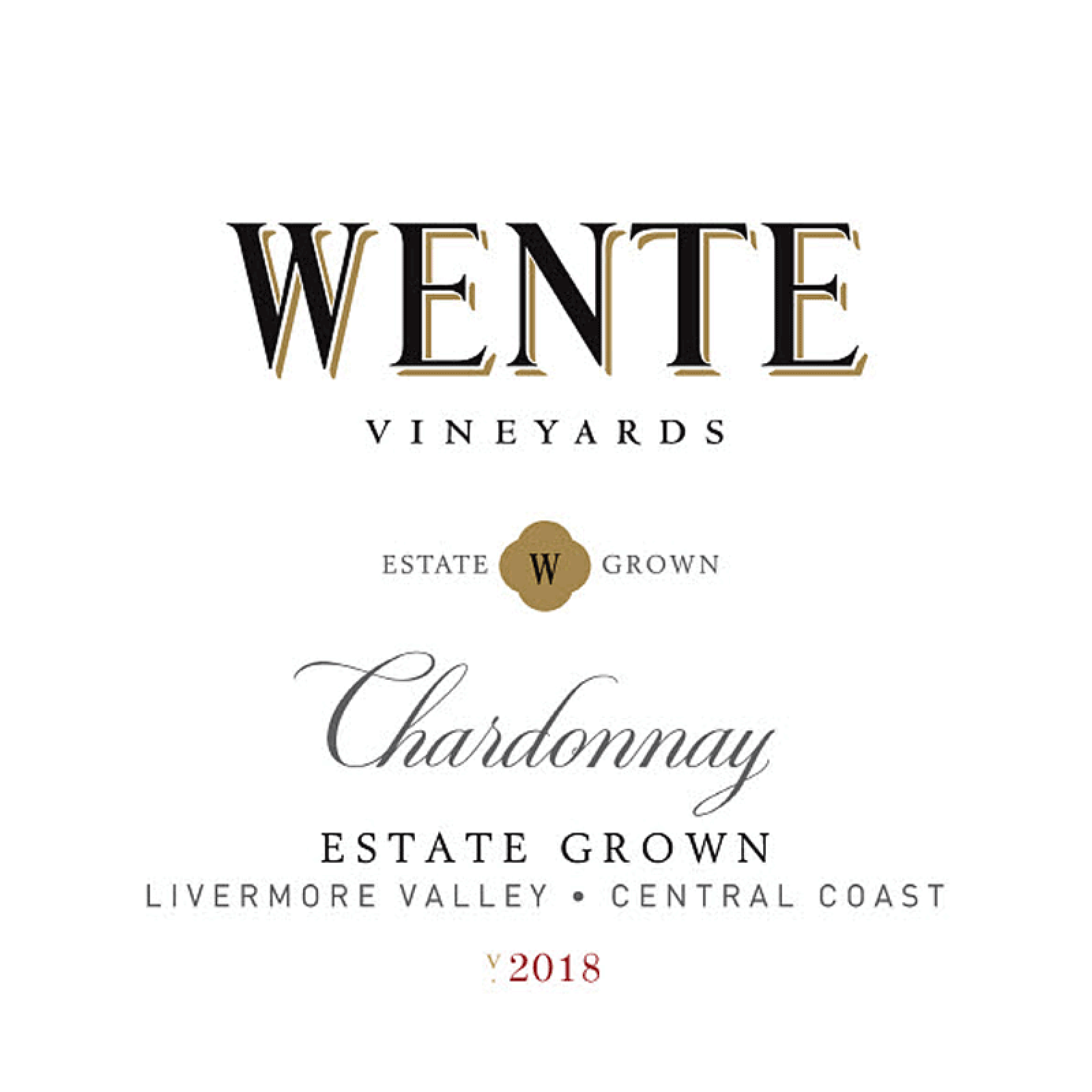 Wente Vineyards Estate Grown Chardonnay 2018