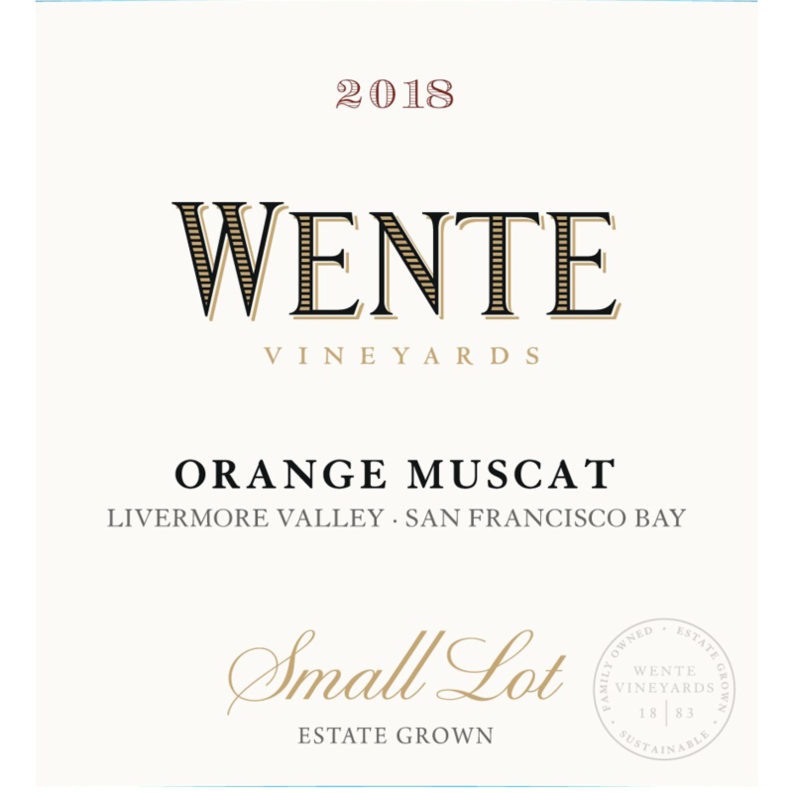 Wente Vineyards Orange Muscat 2018
